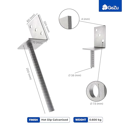 Concrete In Post Holder L-Shaped | Post Support