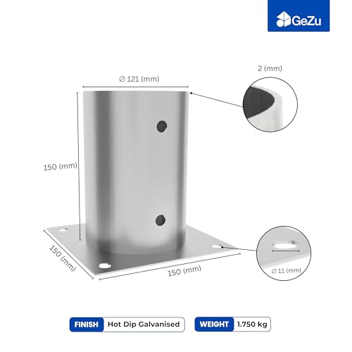 Round Bolt Down Post Support Base | Post Shoe