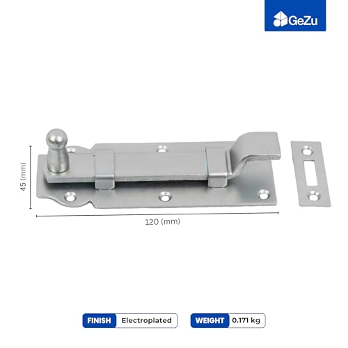 Cranked sliding bolt