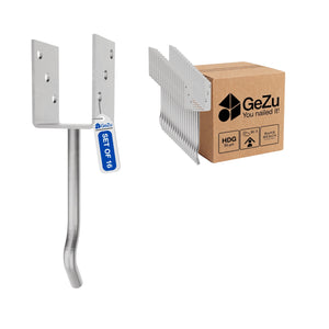 U shape fence post holder - 101 x 300 x 60 x 4 mm - Gezu Impex