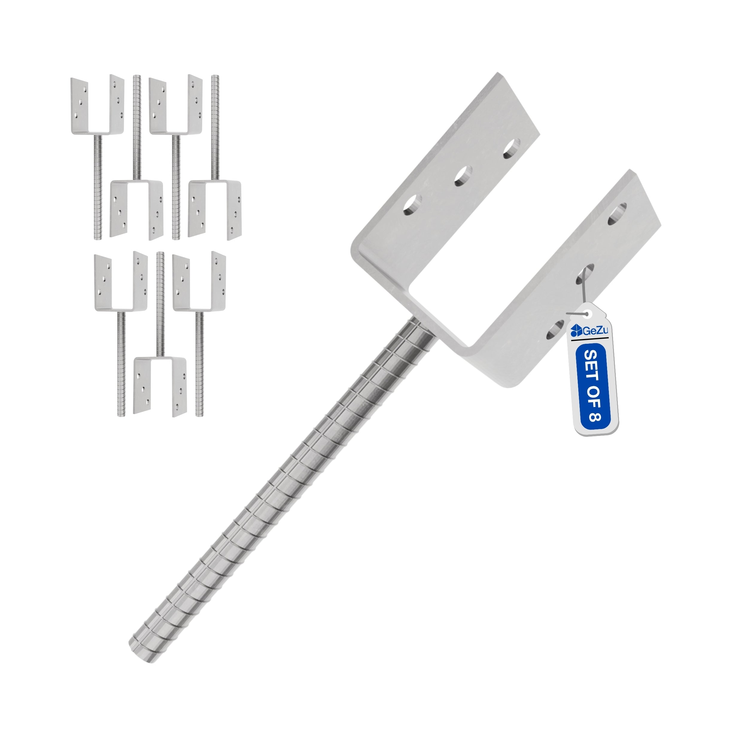 Concrete In U Shape Post Support | Fence Post Holder Bundle