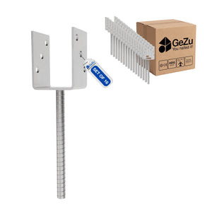 U shape post support holder - 101 x 300 x 60 x 4 mm - Gezu Impex