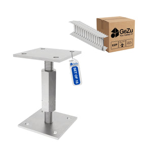 Adjustable post base - 70 x 70 mm - Gezu Impex