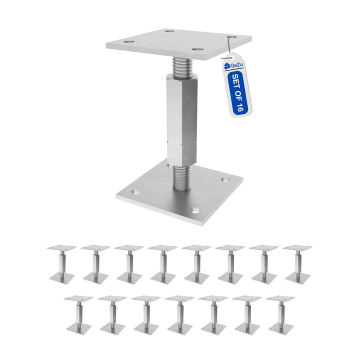 Bolt Down Elevated Adjustable Post Base Bundle