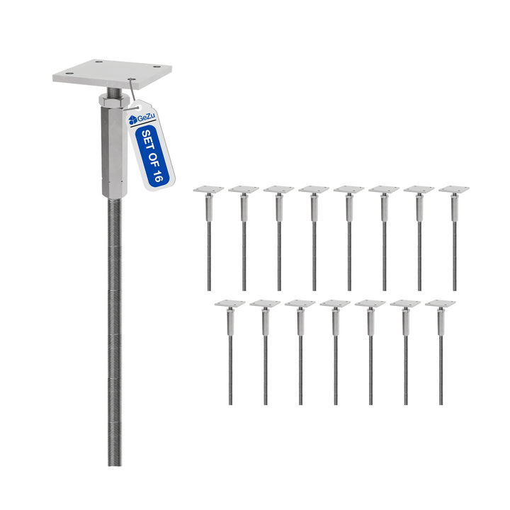 Adjustable T post support for concrete Bundle
