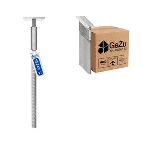 Concrete in adjustable post base - 12-pack - Gezu Impex