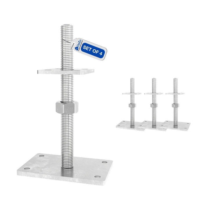 Height Adjustable Bolt Down Post Support | Post Base Bundle