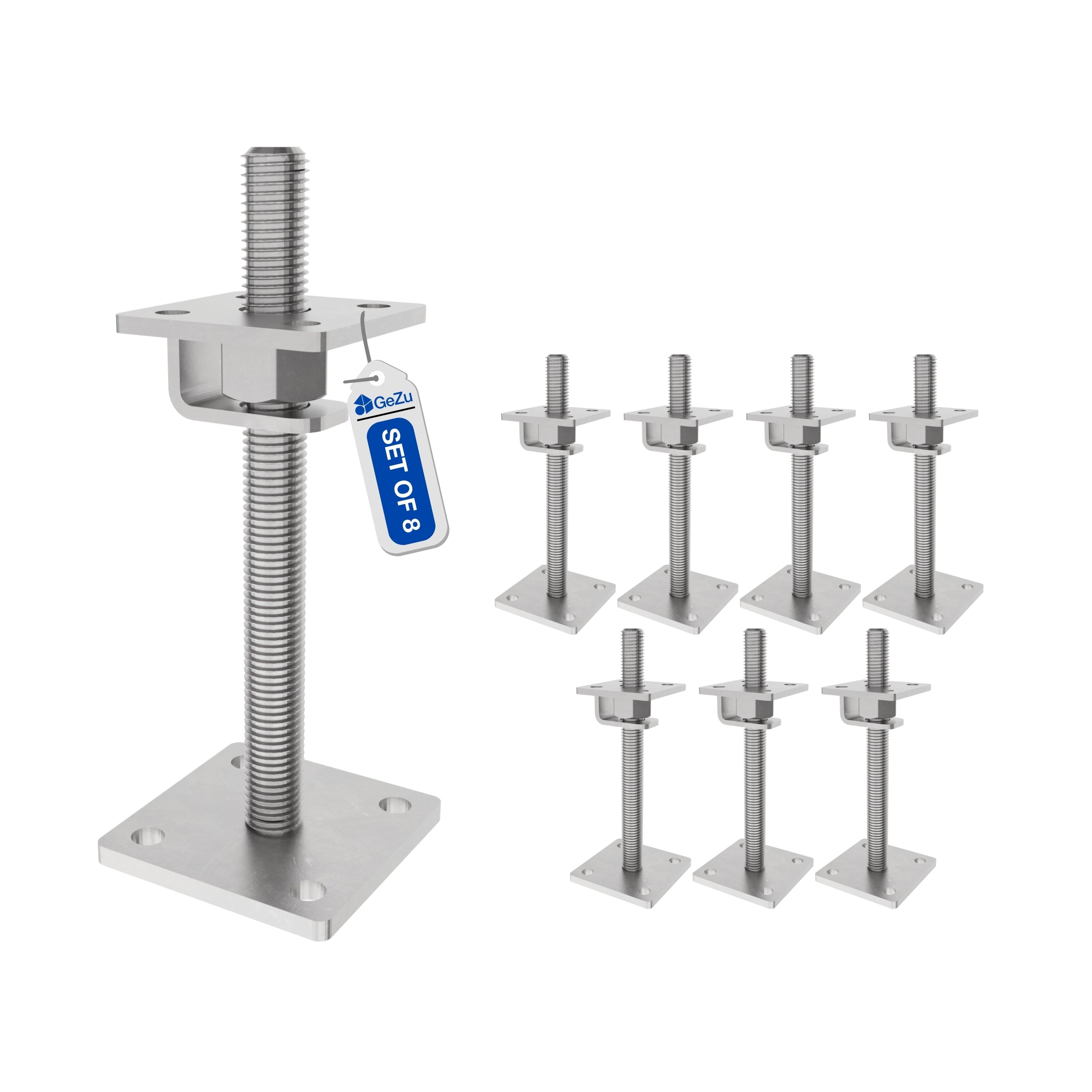 Height Adjustable Bolt Down Post Support | Adjustable Post Base Bundle
