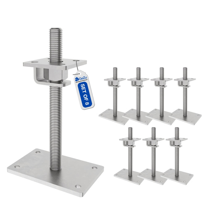Height Adjustable Bolt Down Post Support | Adjustable Post Base Bundle