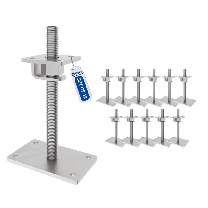 Height Adjustable Bolt Down Post Support | Adjustable Post Base Bundle