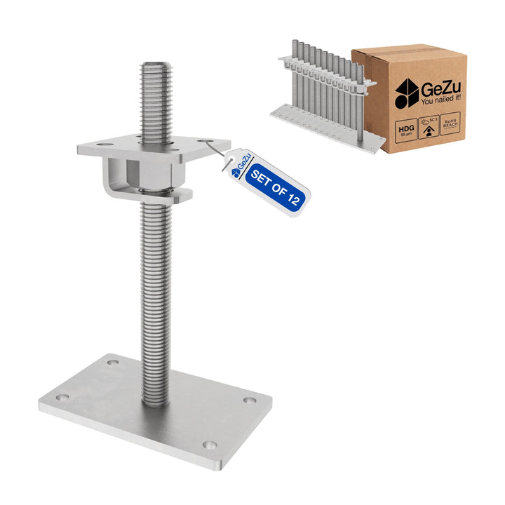 Adjustable height support post - 100 x 160 mm - Gezu Impex