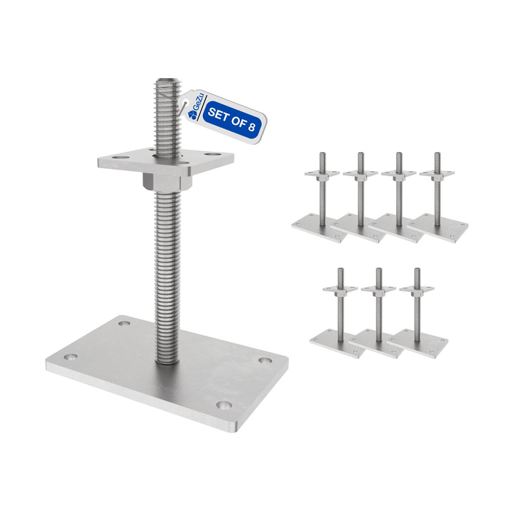 Height Adjustable Bolt Down Post Support | Post Base Bundle