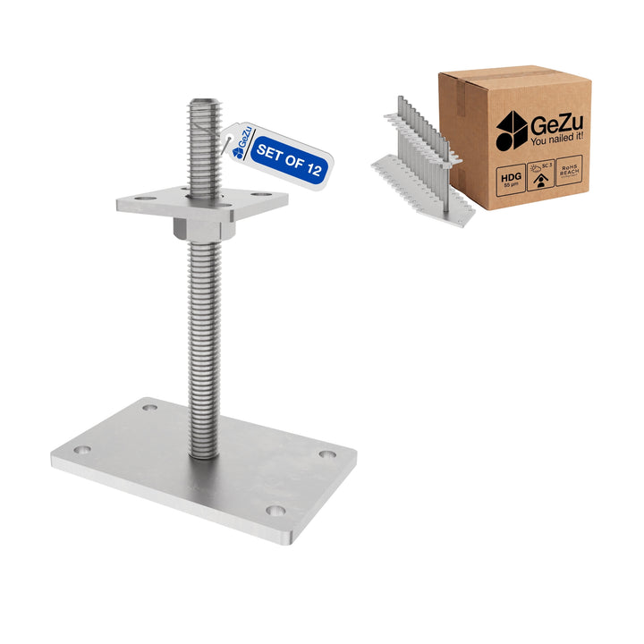 Adjustable height support post - 100 x 100 mm - Gezu Impex