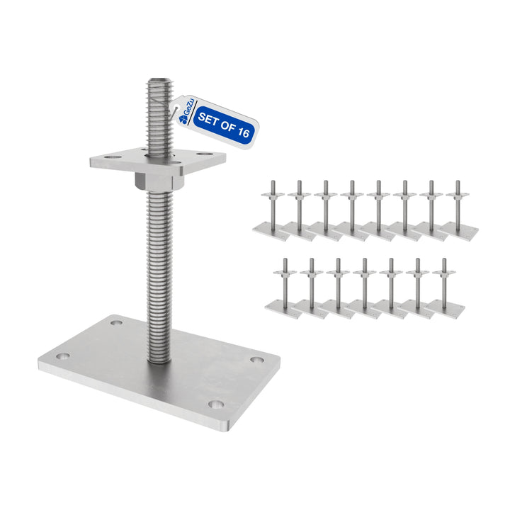 Height Adjustable Bolt Down Post Support | Post Base Bundle
