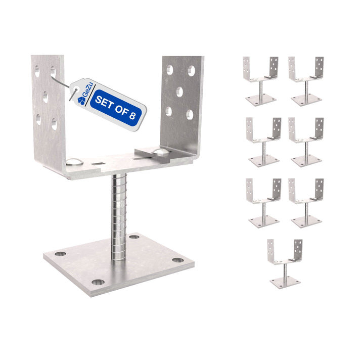 Bolt Down U Post Support Holder | Width Adjustable Bundle