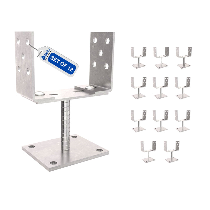 Bolt Down U Post Support Holder | Width Adjustable Bundle