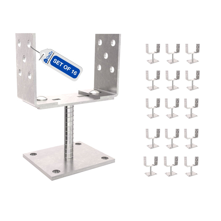 Bolt Down U Post Support Holder | Width Adjustable Bundle