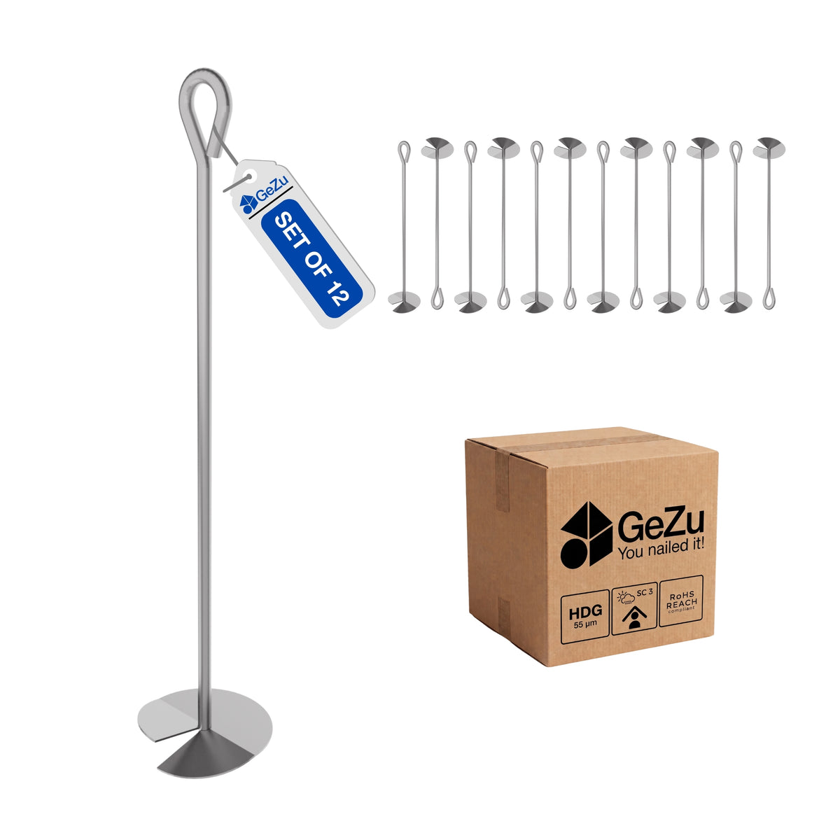Ground anchor - 12-pack - Gezu Impex