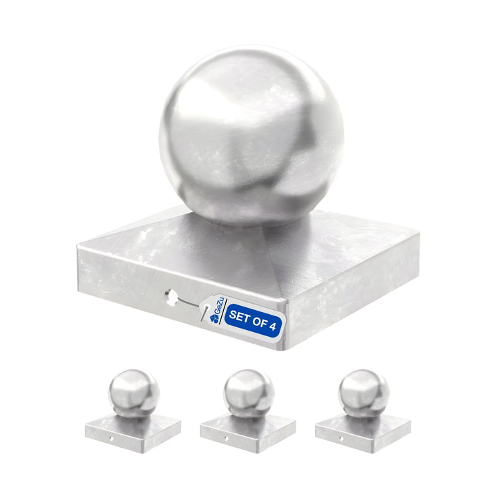 Square Fence Post Cap | Ball Top Bundle