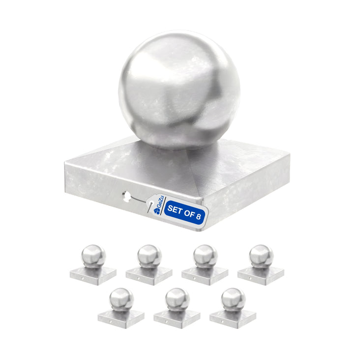 Square Fence Post Cap | Ball Top Bundle