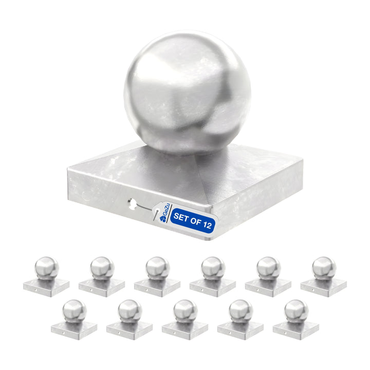 Square Fence Post Cap | Ball Top Bundle