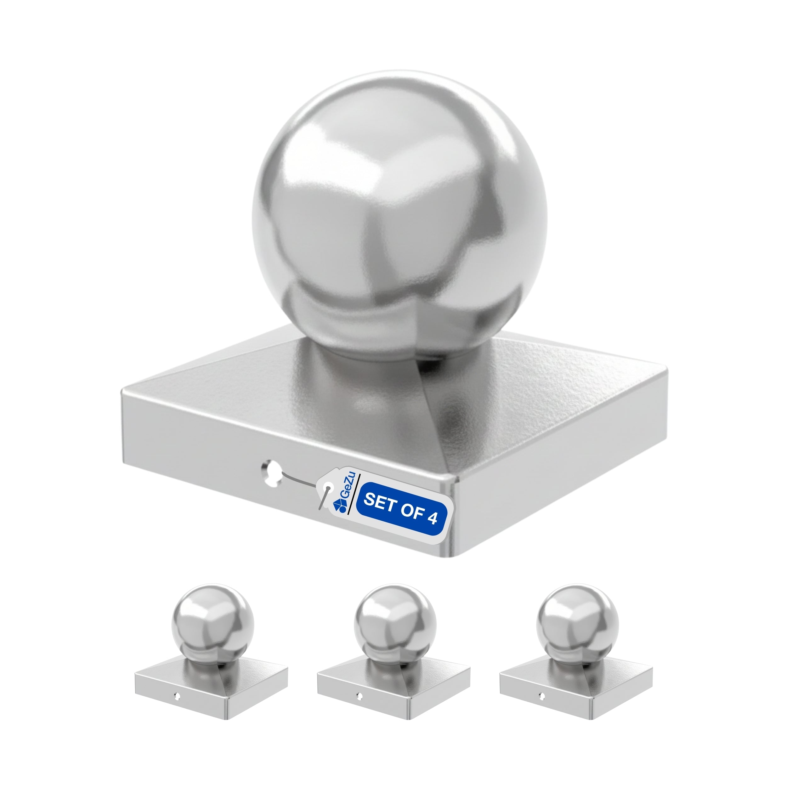 Square Fence Post Cap | Ball Top Bundle