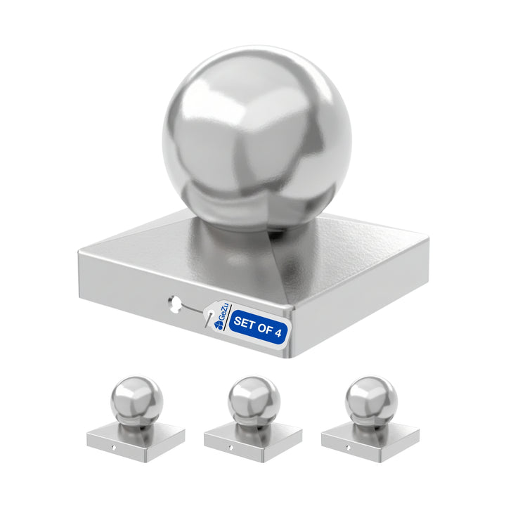 Square Fence Post Cap | Ball Top Bundle