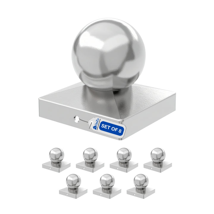 Square Fence Post Cap | Ball Top Bundle