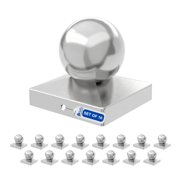 Square Fence Post Cap | Ball Top Bundle