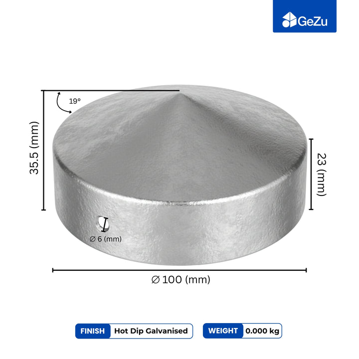 Fence Post Cap | Round Pyramid