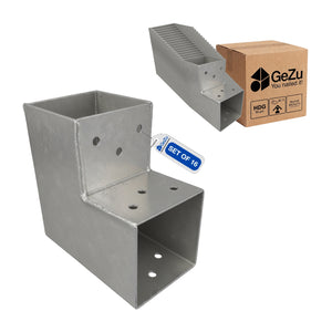 2-way L-shape pergola post connector bracket - 71 x 71 mm - Gezu Impex