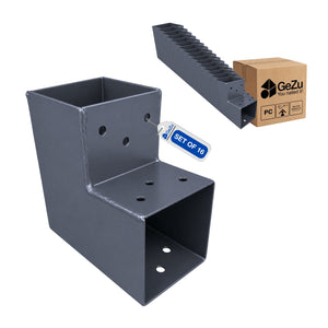 2-way L-shape pergola post connector bracket - 71 x 71 mm - Gezu Impex