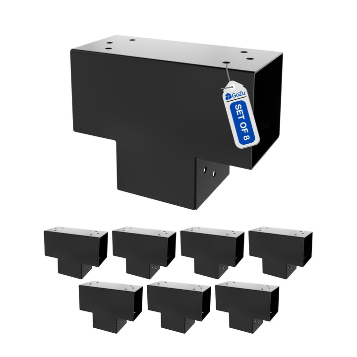 3-Way Post Connector T Shape | Pergola Corner Bracket Bundle