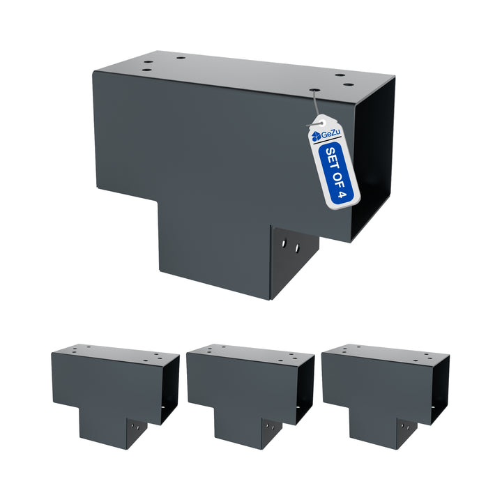 3-Way Post Connector T Shape | Pergola Corner Bracket Bundle