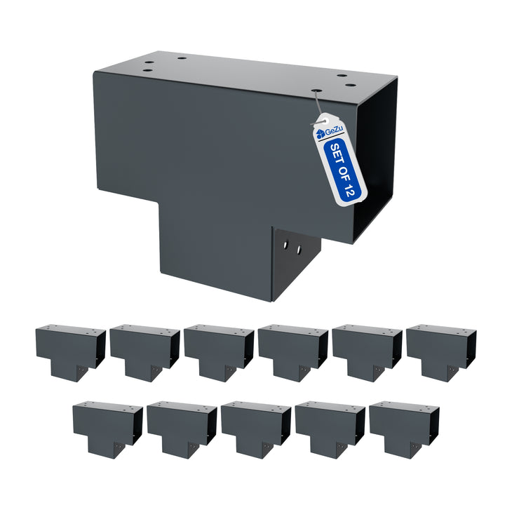 3-Way Post Connector T Shape | Pergola Corner Bracket Bundle