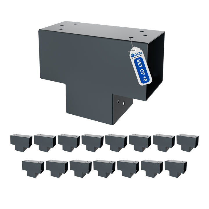 3-Way Post Connector T Shape | Pergola Corner Bracket Bundle