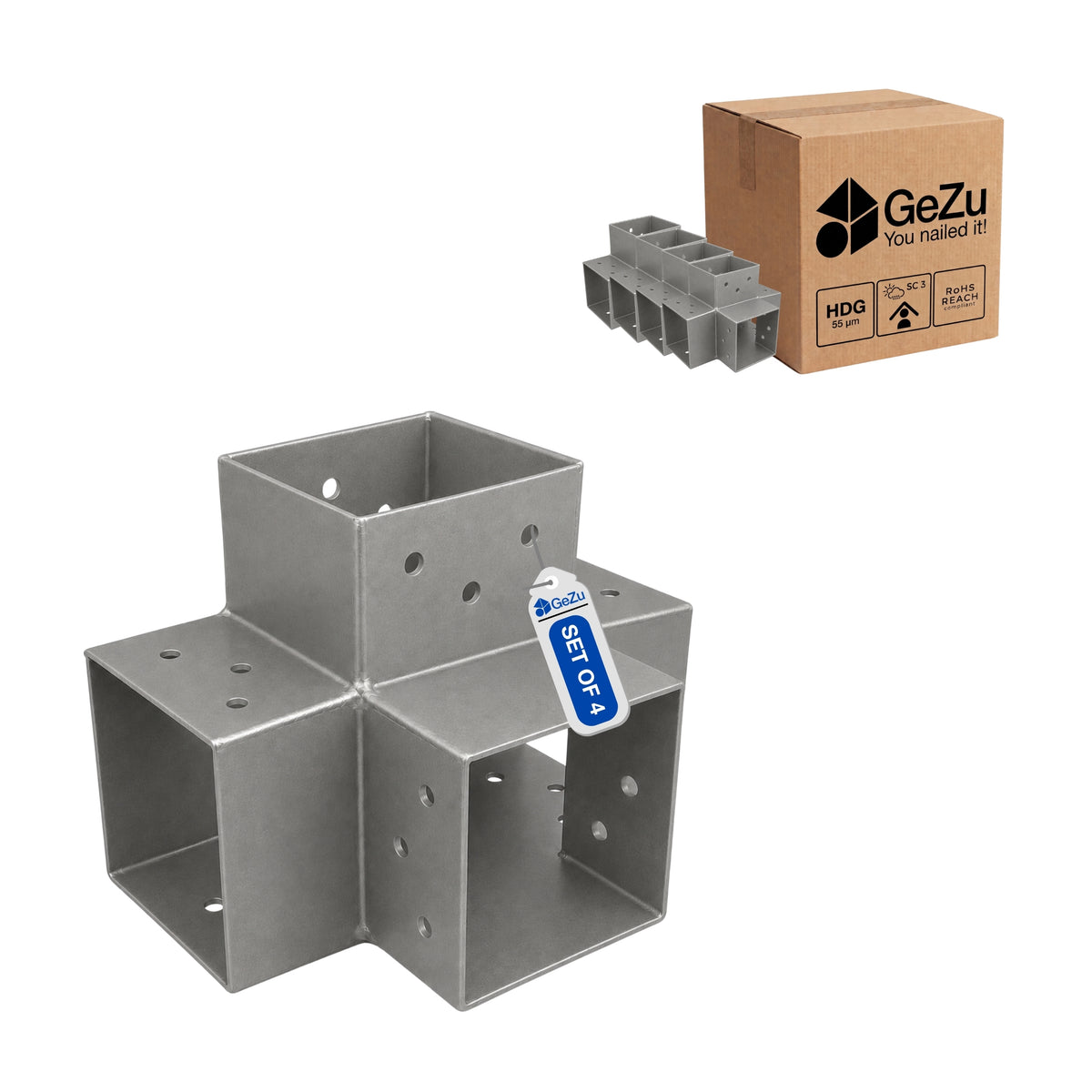 Pergola connector - 71 x 71 mm - Gezu Impex