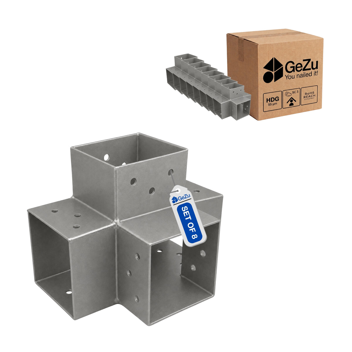 Pergola connector - 71 x 71 mm - Gezu Impex