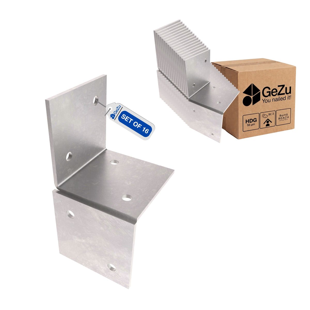 Pergola wall bracket - 71 x 71 mm - Gezu Impex