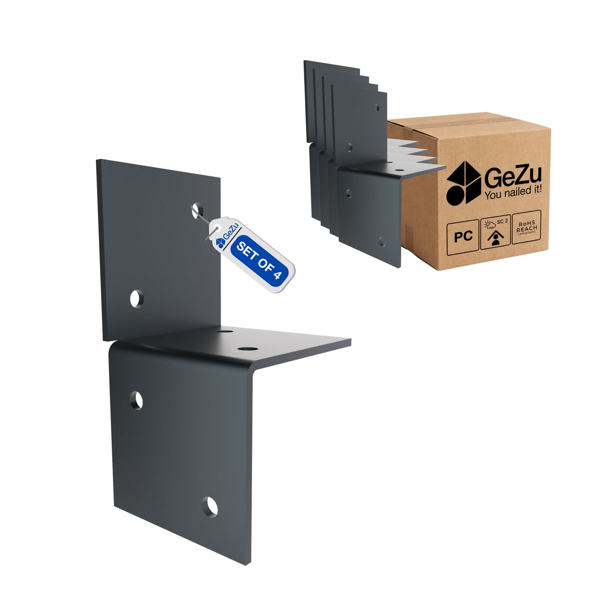 Pergola wall bracket - 71 x 71 mm - Gezu Impex