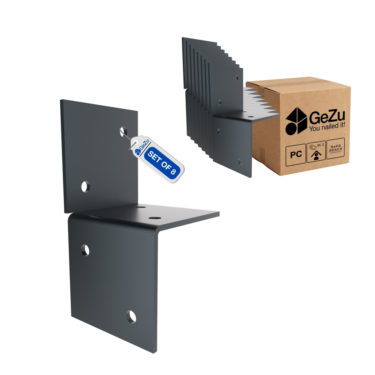 Pergola wall bracket - 71 x 71 mm - Gezu Impex