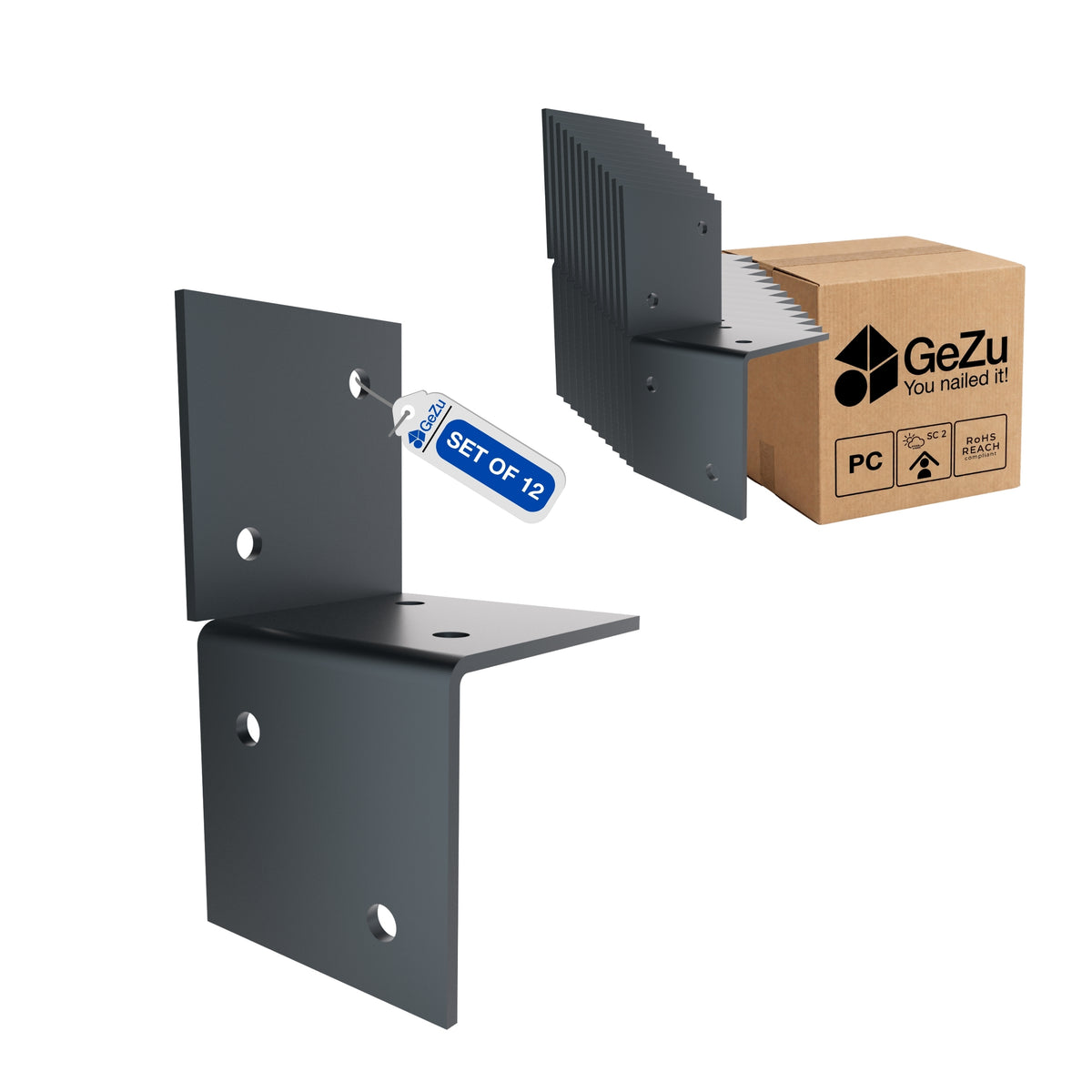 Pergola wall bracket - 71 x 71 mm - Gezu Impex