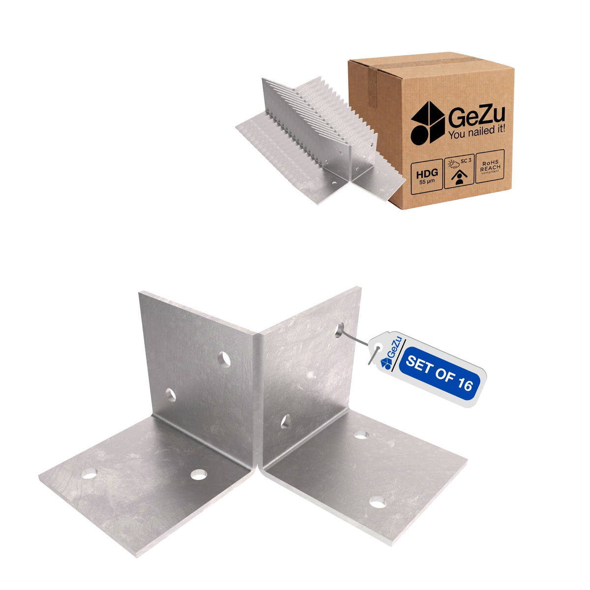 Pergola floor bracket - 71 x 71 mm - Gezu Impex