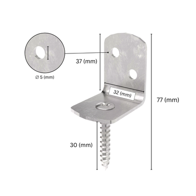 L braid fence holder