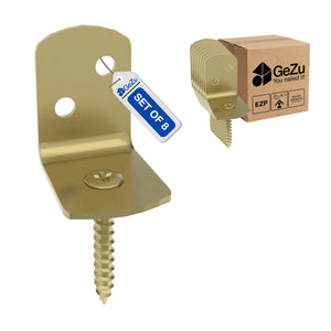 L shape fence panel brackets - 77 x 32 x 37 mm - Gezu Impex