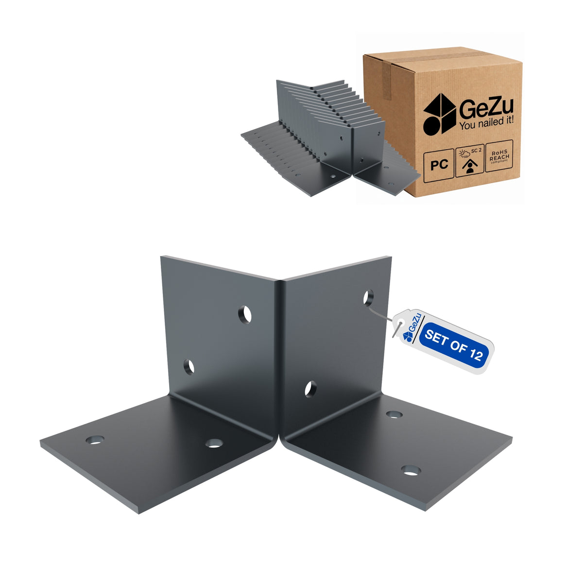 Pergola floor bracket - 71 x 71 mm - Gezu Impex