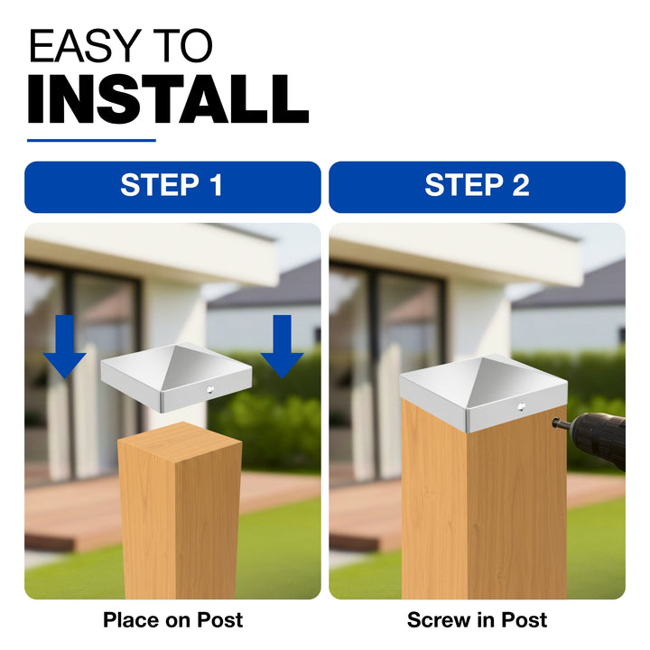 Fence Post Cap | Square Pyramid