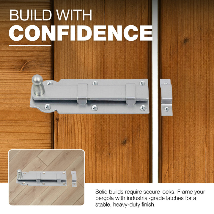 Flat door bolt
