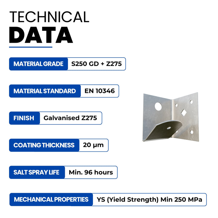 Bolt on arris rail bracket