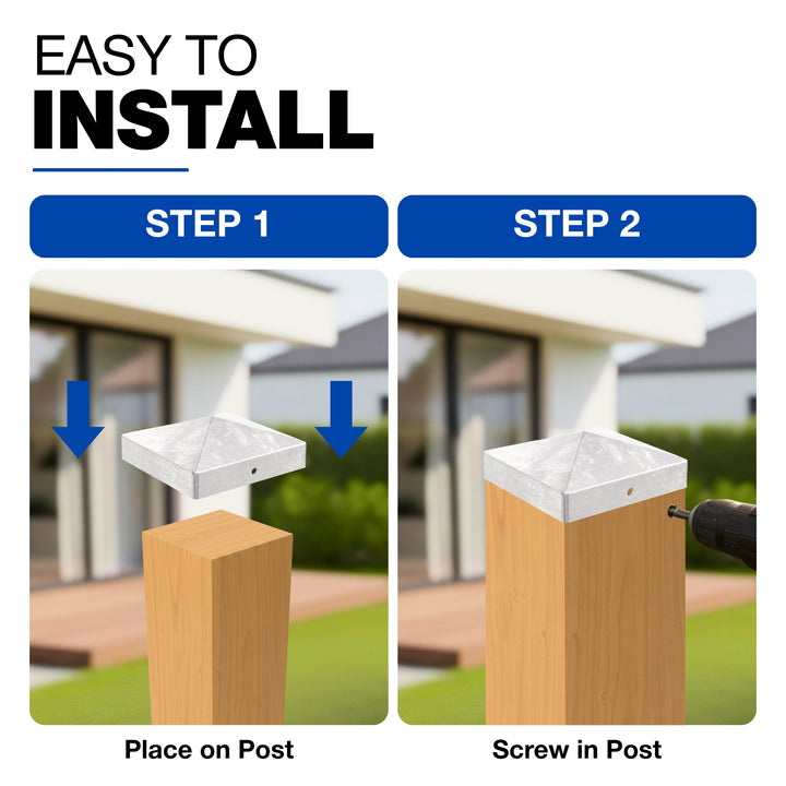 Fence Post Cap | Square Pyramid